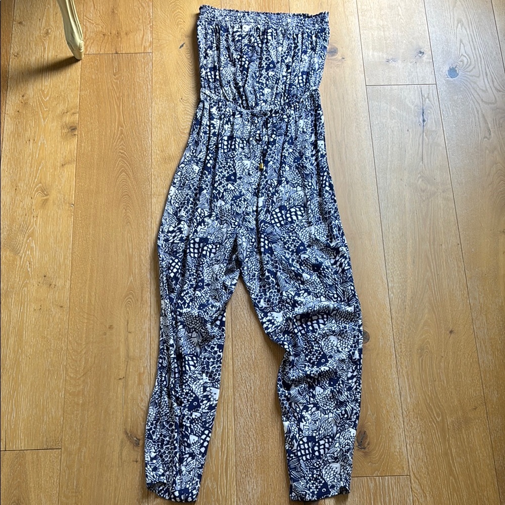 Lilly Pulitzer for Target Navy and White Jumpsuit